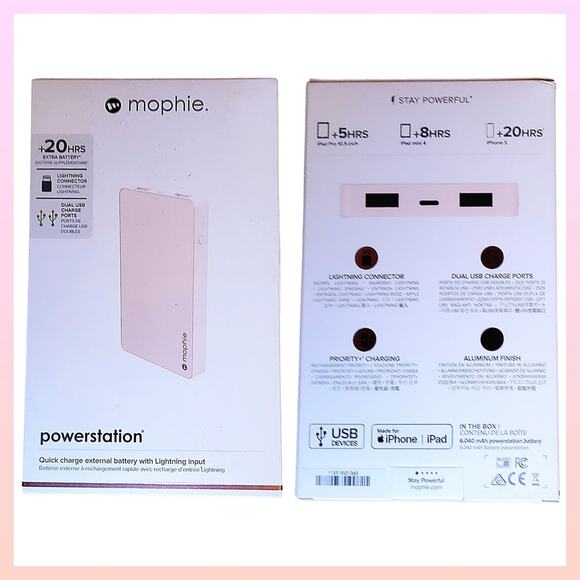 Mophie PowerStation Universal External Battery for Smartphones & Tablets 6040mAh - Picture 1 of 4